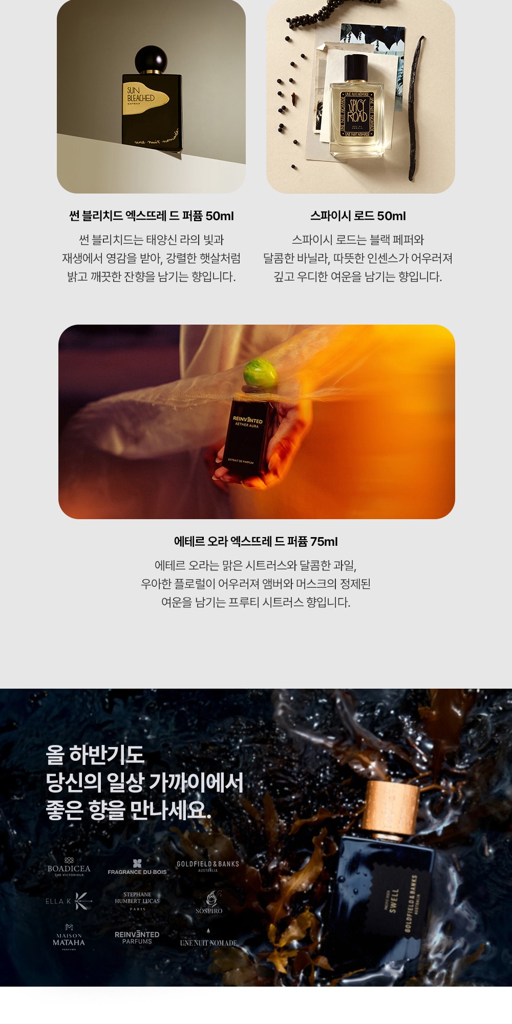 새롭게 도착한 니치 향수 신제품