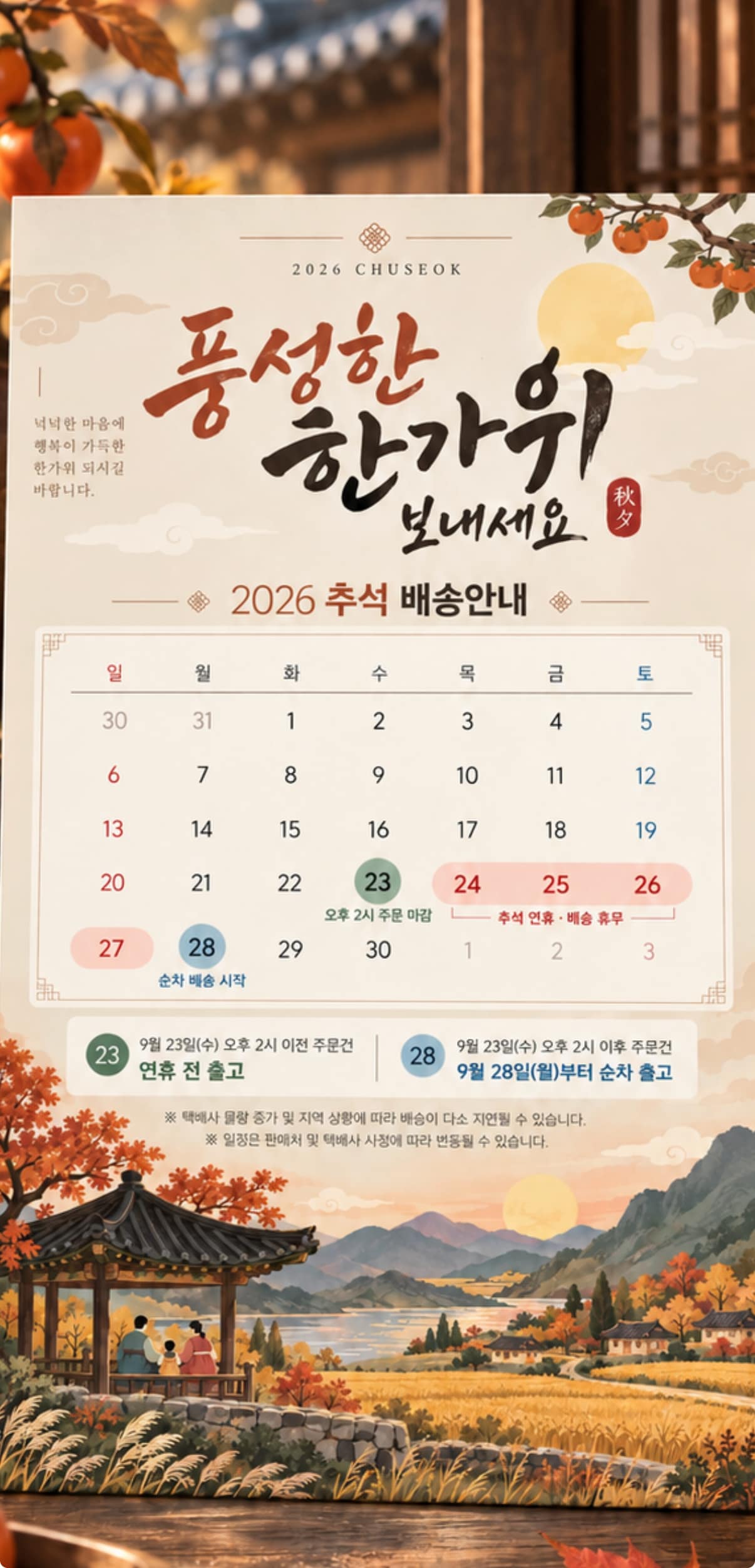 26년 추석