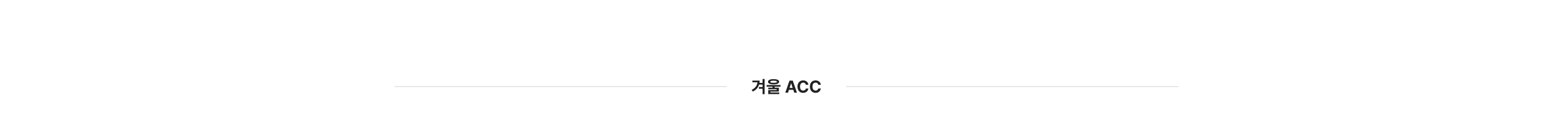 겨울acc