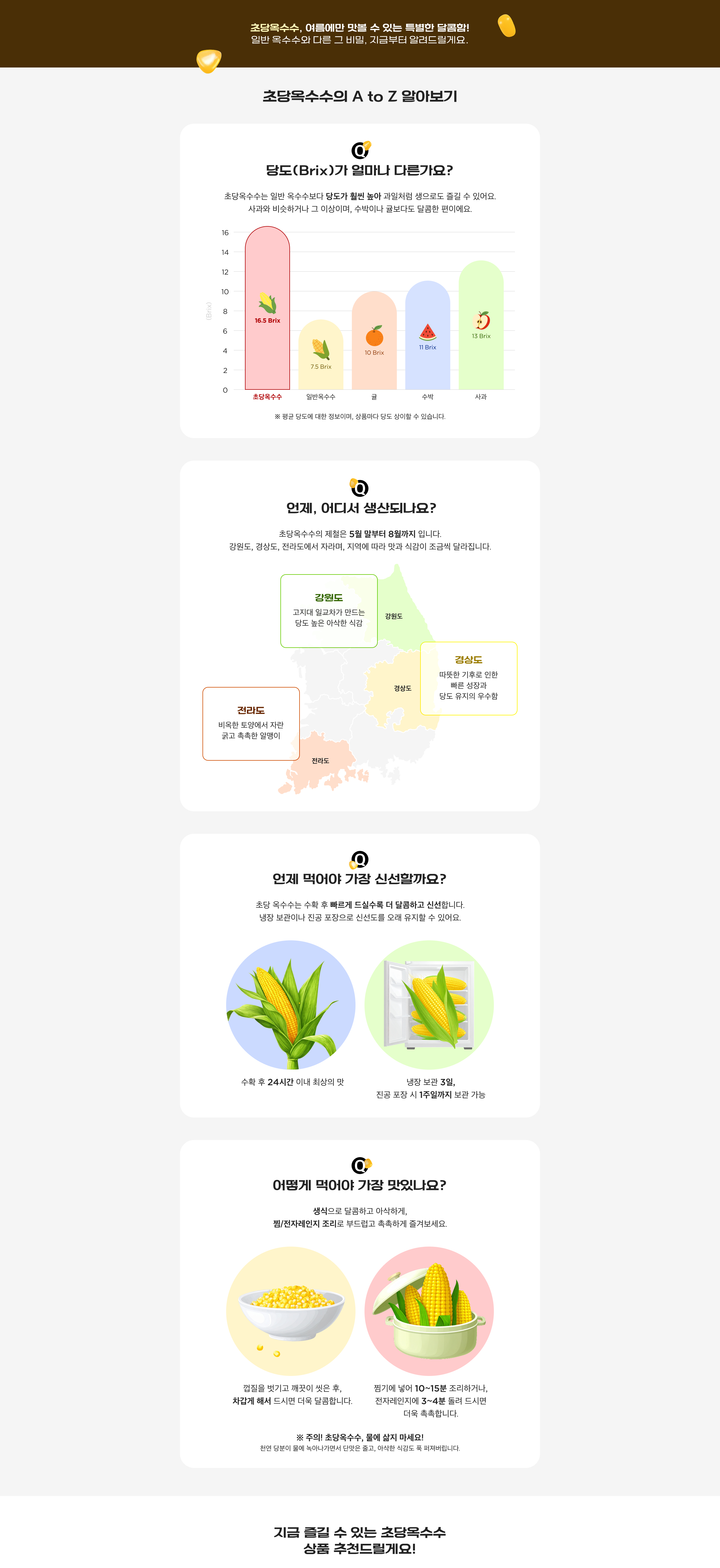 초당옥수수 a to z