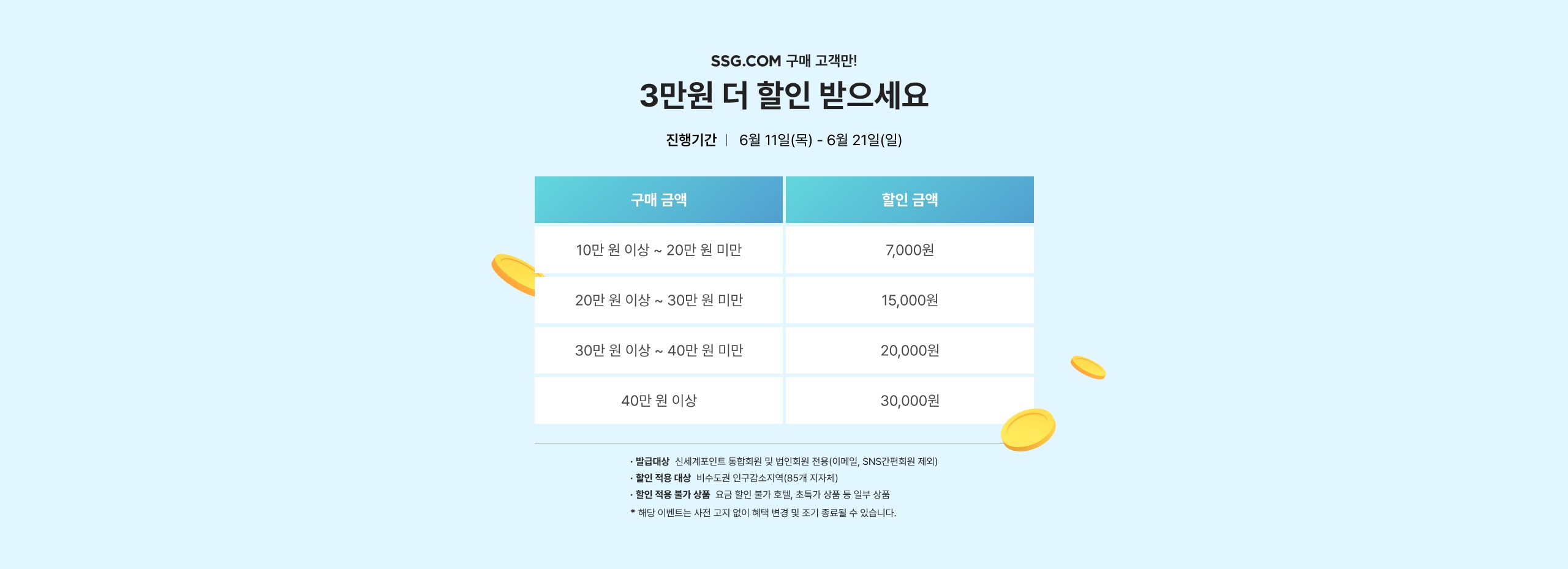 3만원 더 할인 받으세요