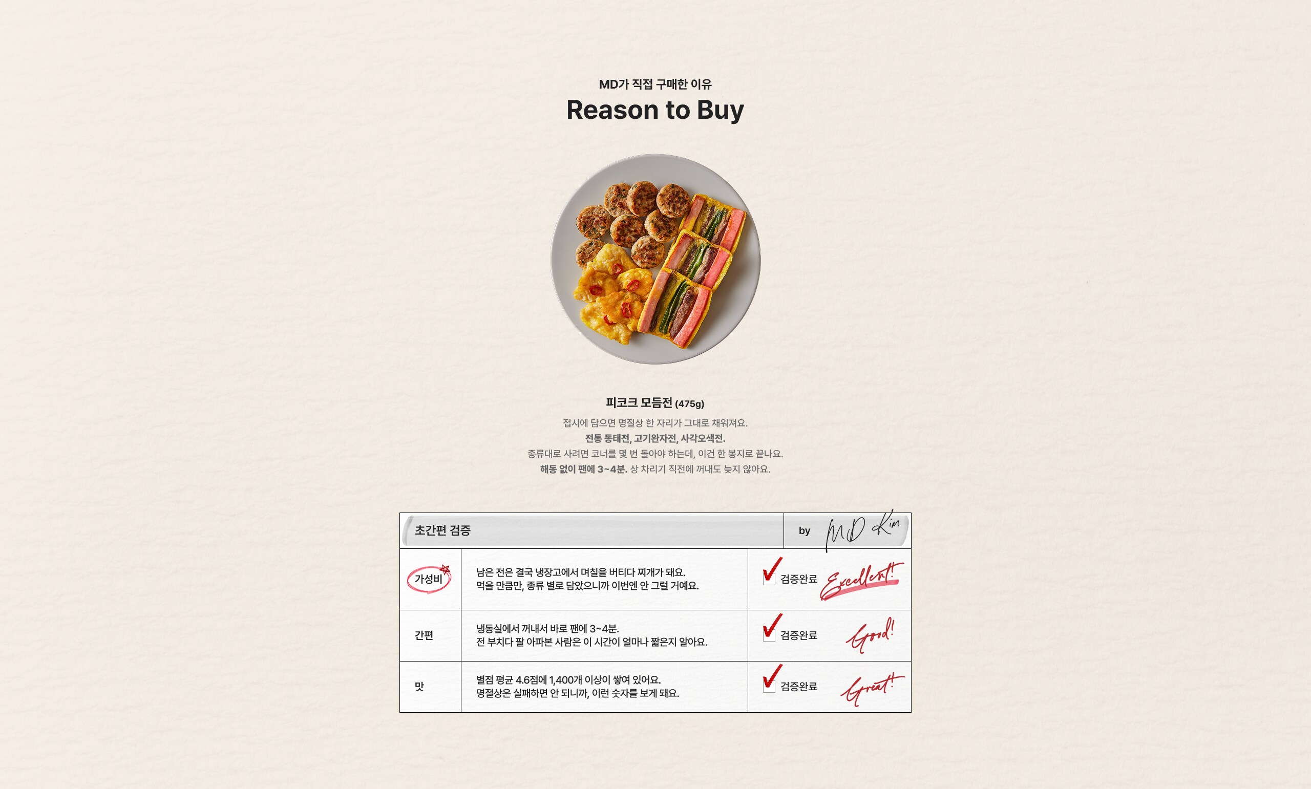 MD가 직접 구매한 이유 Reason to Buy